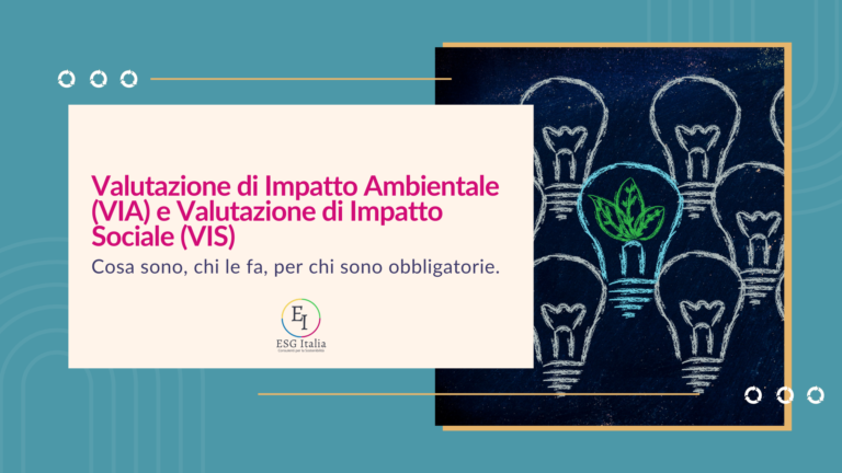 valutazione di impatto ambientale e sociale VIA VIS
